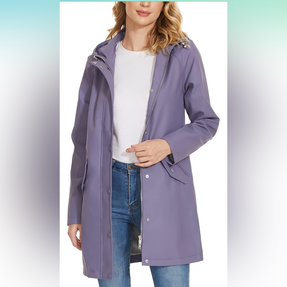 Lavender / Lilac Rain Jacket with Hood
